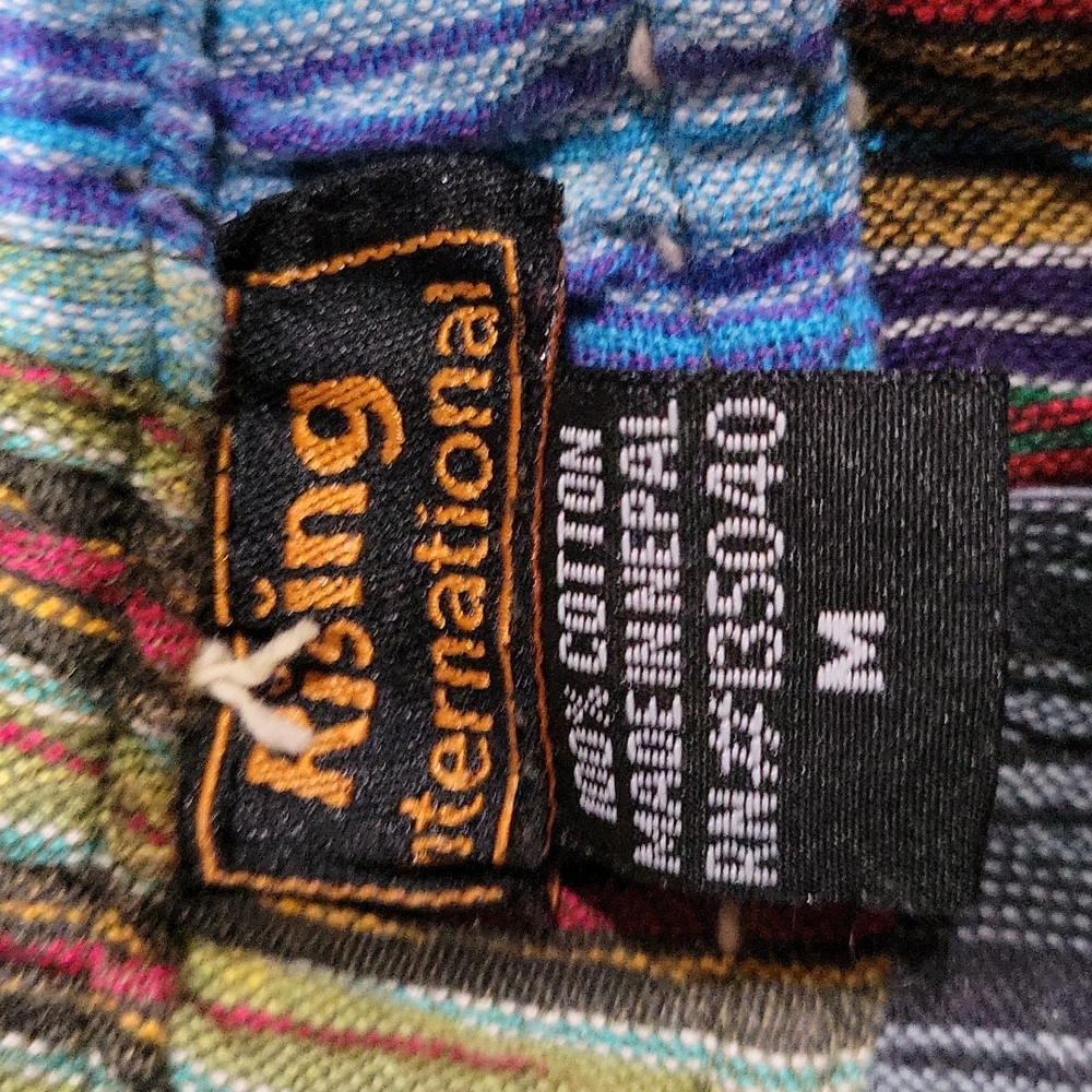 Rising International Patchwork Side Pocket Hippie… - image 4